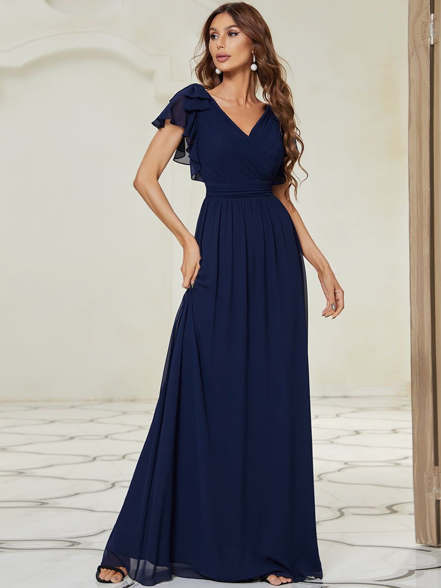 Robe longue bleu marine new arrivals