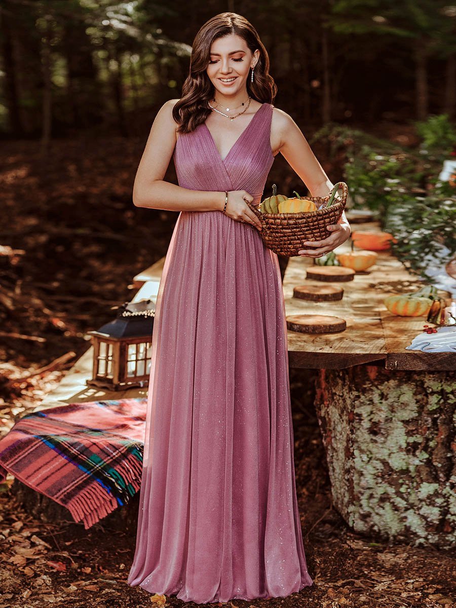 Floor length hotsell mauve dress