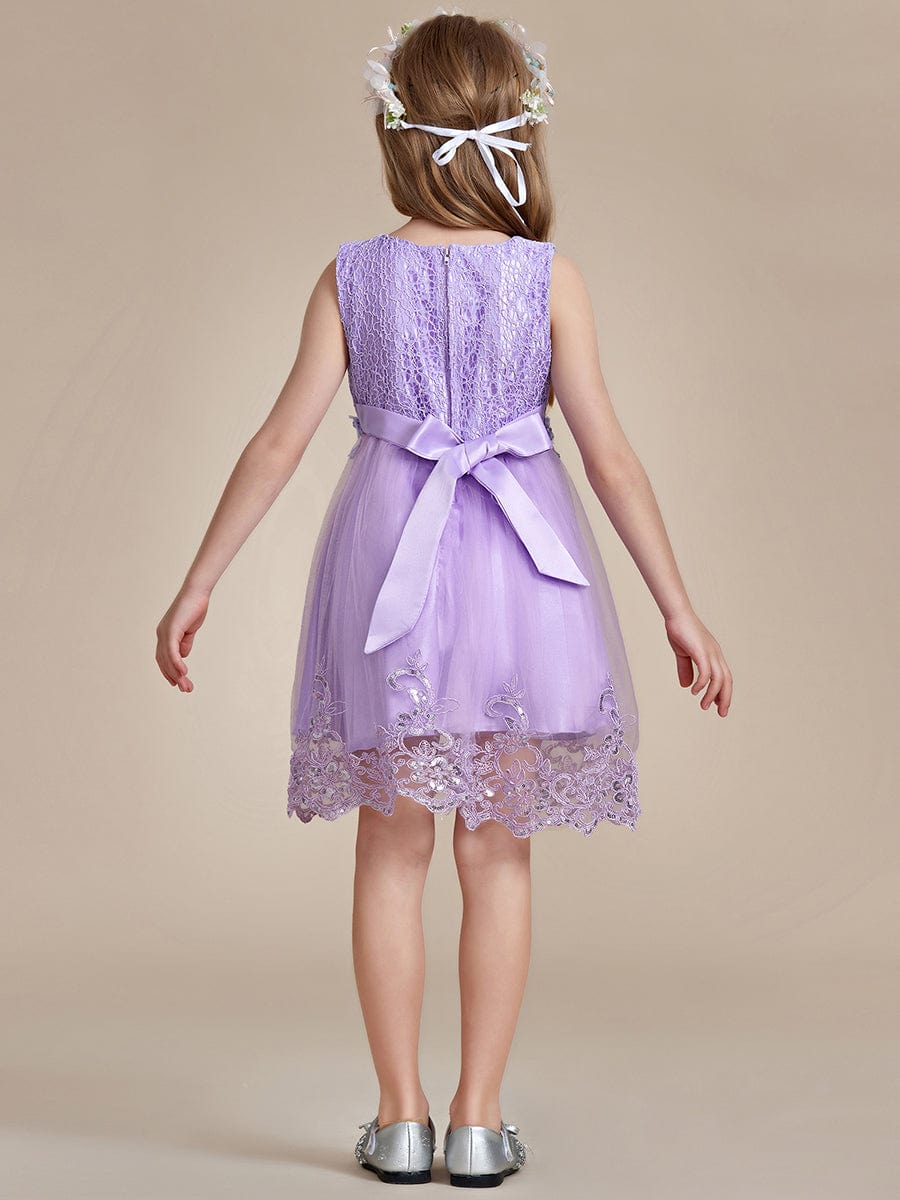 Dark Purple Flower Girl Dresses