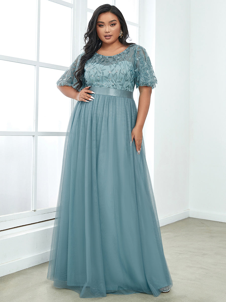 Plum Nightway Long Plus Size Beaded Formal Gown 21685W for $114.99, – The  Dress Outlet