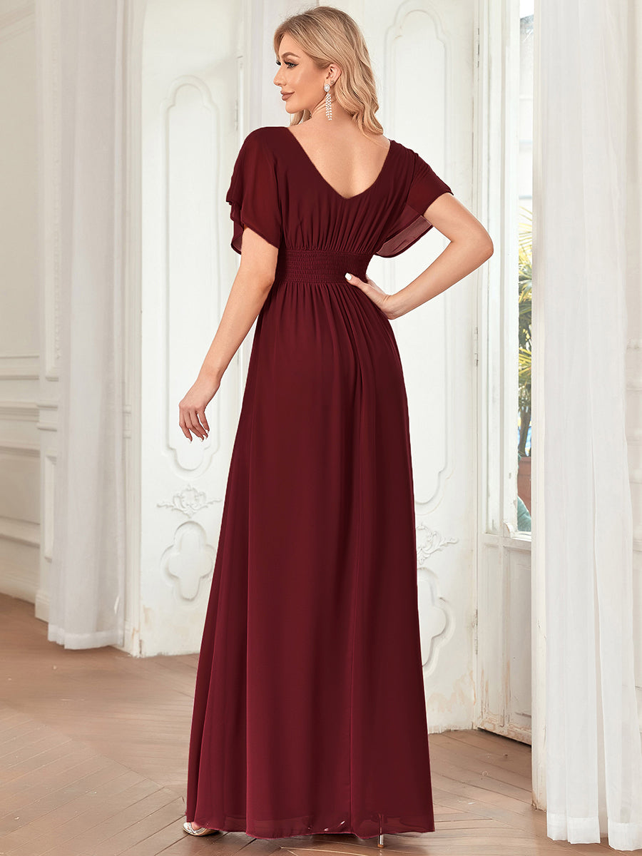 Wholesale Evening Party Maxi Dress A Line Empire Waist Chiffon