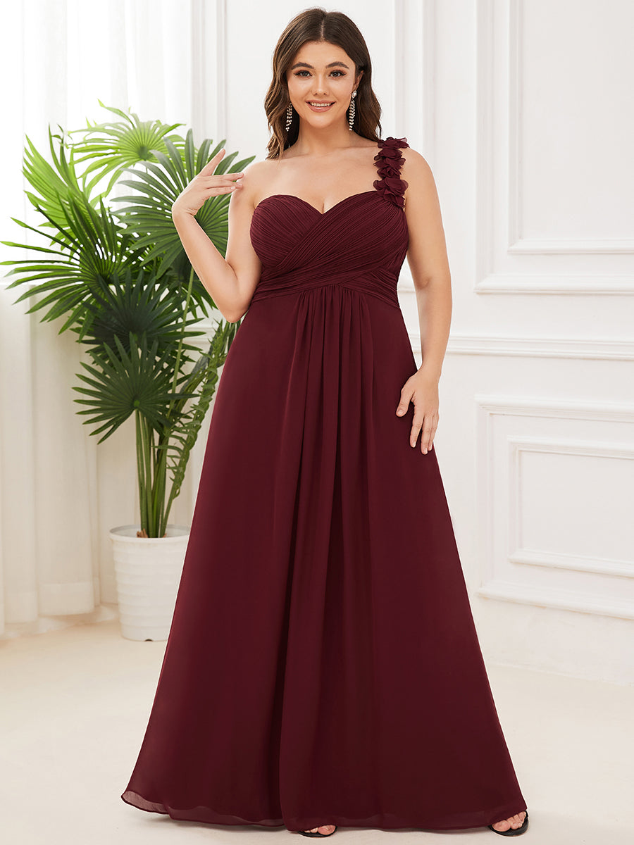 Wine colored bridesmaid hot sale dresses plus size